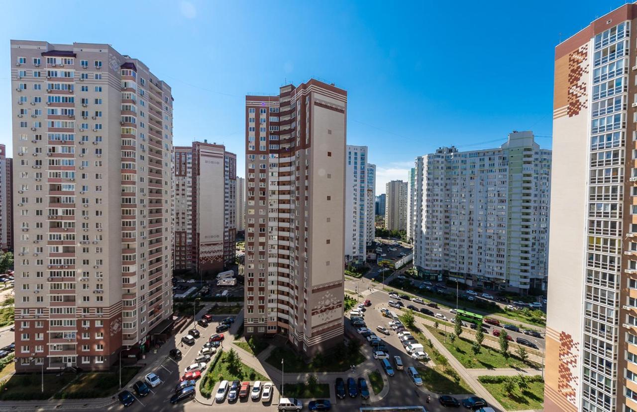 1-ком квартира в новом доме возле метро Осокорки Київ Екстер'єр фото